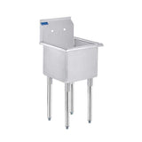 AMGOOD 18.5" x 18" Stainless Steel Utility Laundry Sink