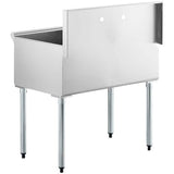 Aoibox 36 x 24 in Stainless Steel Dual Basin Freestanding Laundry Utility Sink