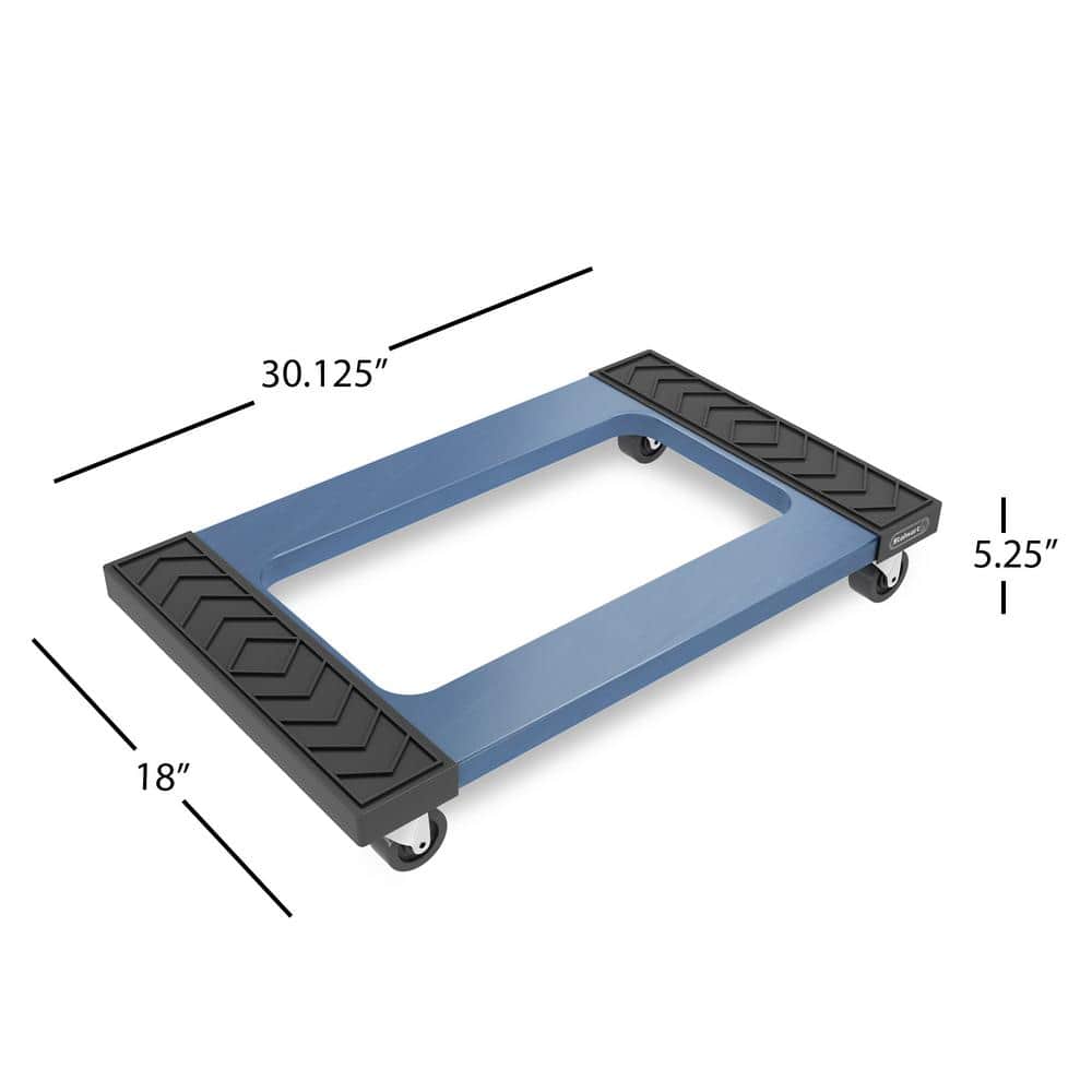 Stalwart 1,000 lb. Heavy-Duty Plastic Movers Dolly