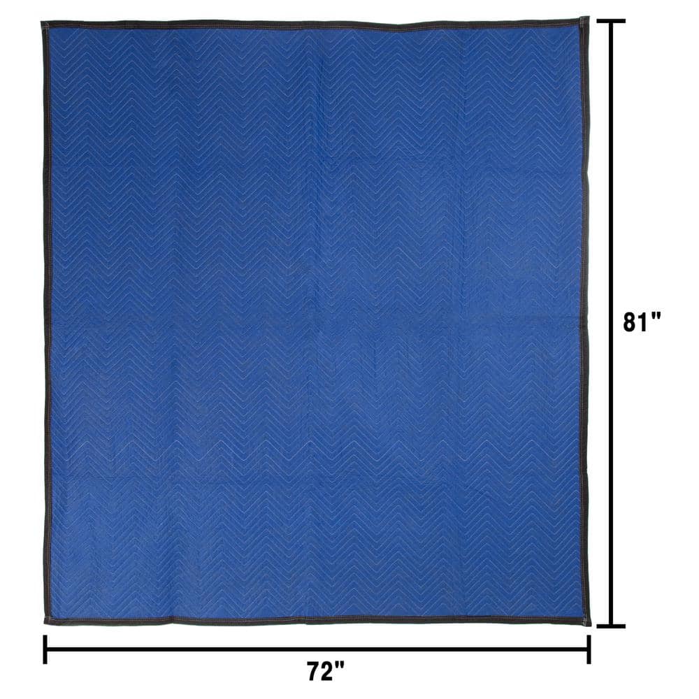 Stalwart Oversized Dual Layer Padded Moving Blanket Set (12-Pack)