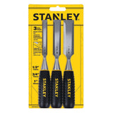 STANLEY Wood Chisel Set (3-Piece) – 1/2 in., 3/4 in., 1 in.