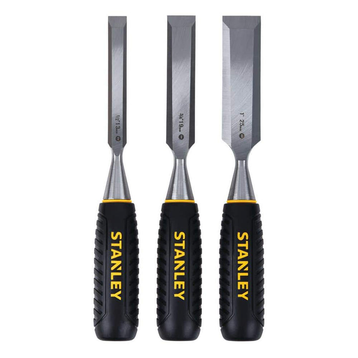 STANLEY Wood Chisel Set (3-Piece) – 1/2 in., 3/4 in., 1 in.