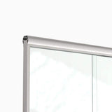 Staykiwi 60 in. W x 72 in. H Double Sliding Framed Shower Door in Matte Black Finish with Clear Glass