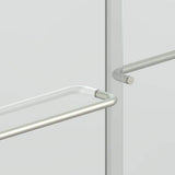 Staykiwi 60 in. W x 72 in. H Double Sliding Framed Shower Door in Matte Black Finish with Clear Glass