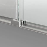 Staykiwi 60 in. W x 72 in. H Double Sliding Framed Shower Door in Matte Black Finish with Clear Glass