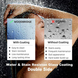Staykiwi 60 in. W x 70 in. H Sliding Frameless Shower Door in Matte Black Finish with Clear Glass
