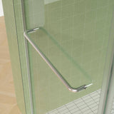 Staykiwi 60 in. W x 76.68 in. H Sliding Frameless Shower Door in Nickel Finish with Clear Glass