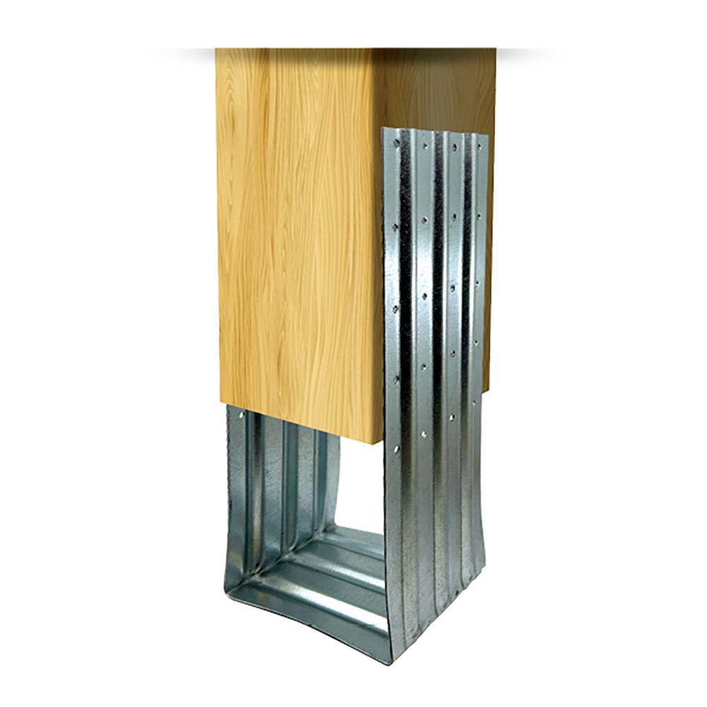 Atlas 6 in. x 4 in. Galvanized Steel Post Foot Anchor for concrete (4-pieces)