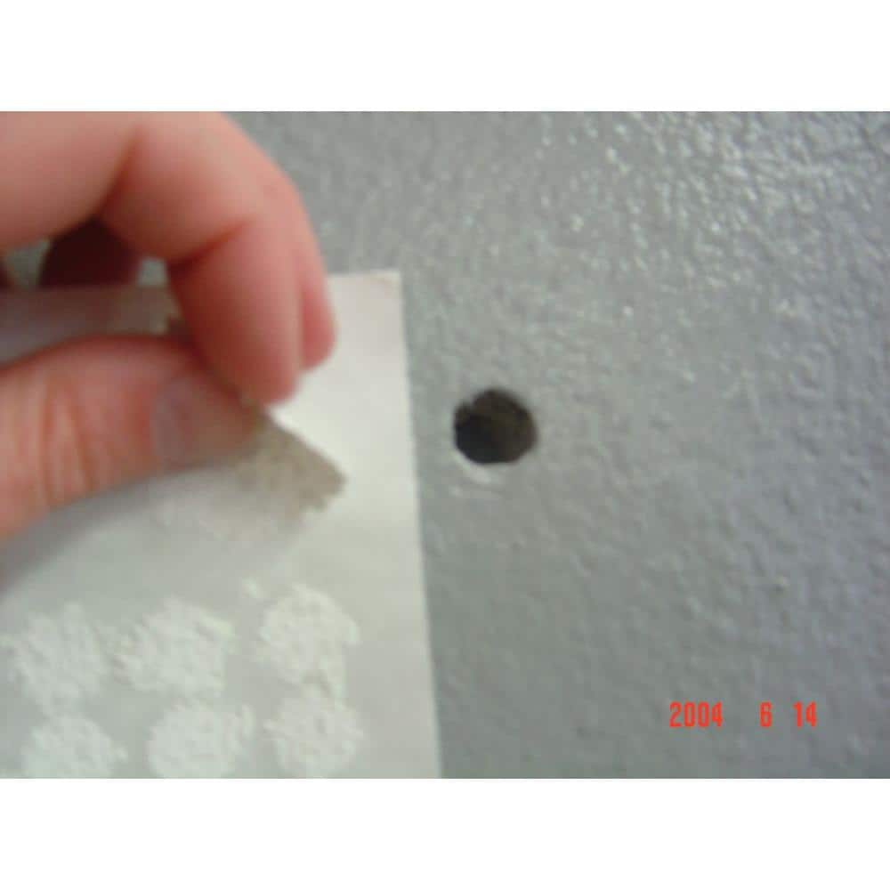 Stepsaver PRODUCTS Self Adhesive Paint Ready 'Mini Patch' Repair wall anchor and nail size holes. (Textured Wall Patch)