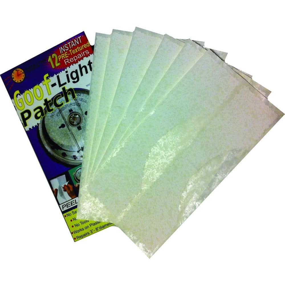 Stepsaver PRODUCTS Self Adhesive Paint Ready 'Goof-Light Patch' Repair damage around recessed can lights. (Pre-Textured)