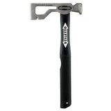 Stiletto Drywall Axe Fiberglass Hammer with 13 in. Handle with 12 in. Titanium Clawbar Nail Puller with Dimpler