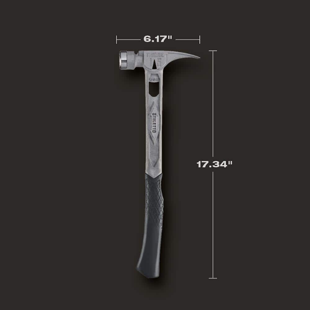 Stiletto 15 oz. TiBone Milled Face with Curved Handle