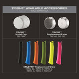 Stiletto 15 oz. TiBone Milled Face with Curved Handle with Orange Replacement Grip (2-Piece)