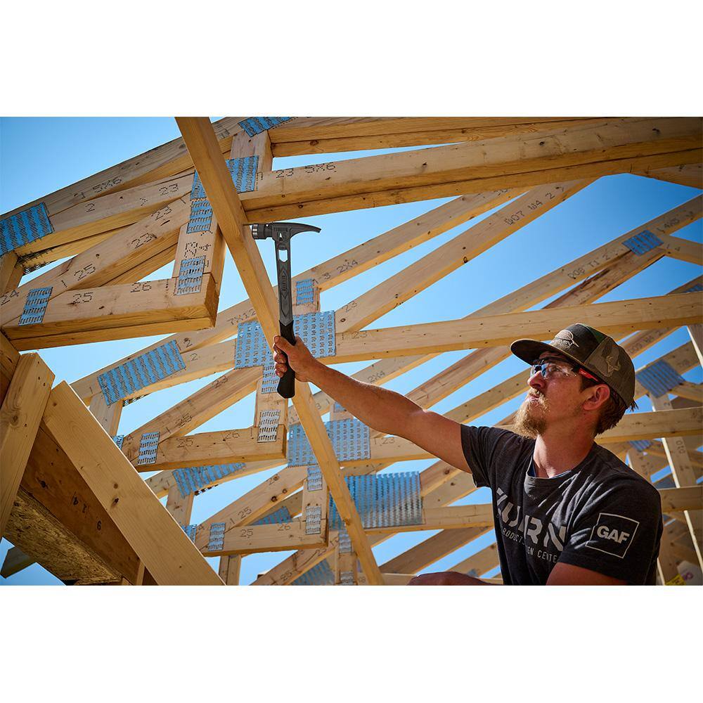Stiletto 15 oz. TiBone Smooth Face with Curved Handle with Blue Replacement Grip (2-Piece)