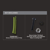 Stiletto TRIMBONE Titanium Smooth Face with Curved Handle with TRIMBONE Green Replacement Grip