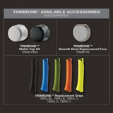 Stiletto TRIMBONE Titanium Smooth Face with Curved Handle with TRIMBONE Green Replacement Grip
