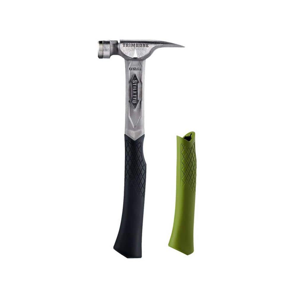 Stiletto TRIMBONE Titanium Smooth Face with Curved Handle with TRIMBONE Green Replacement Grip