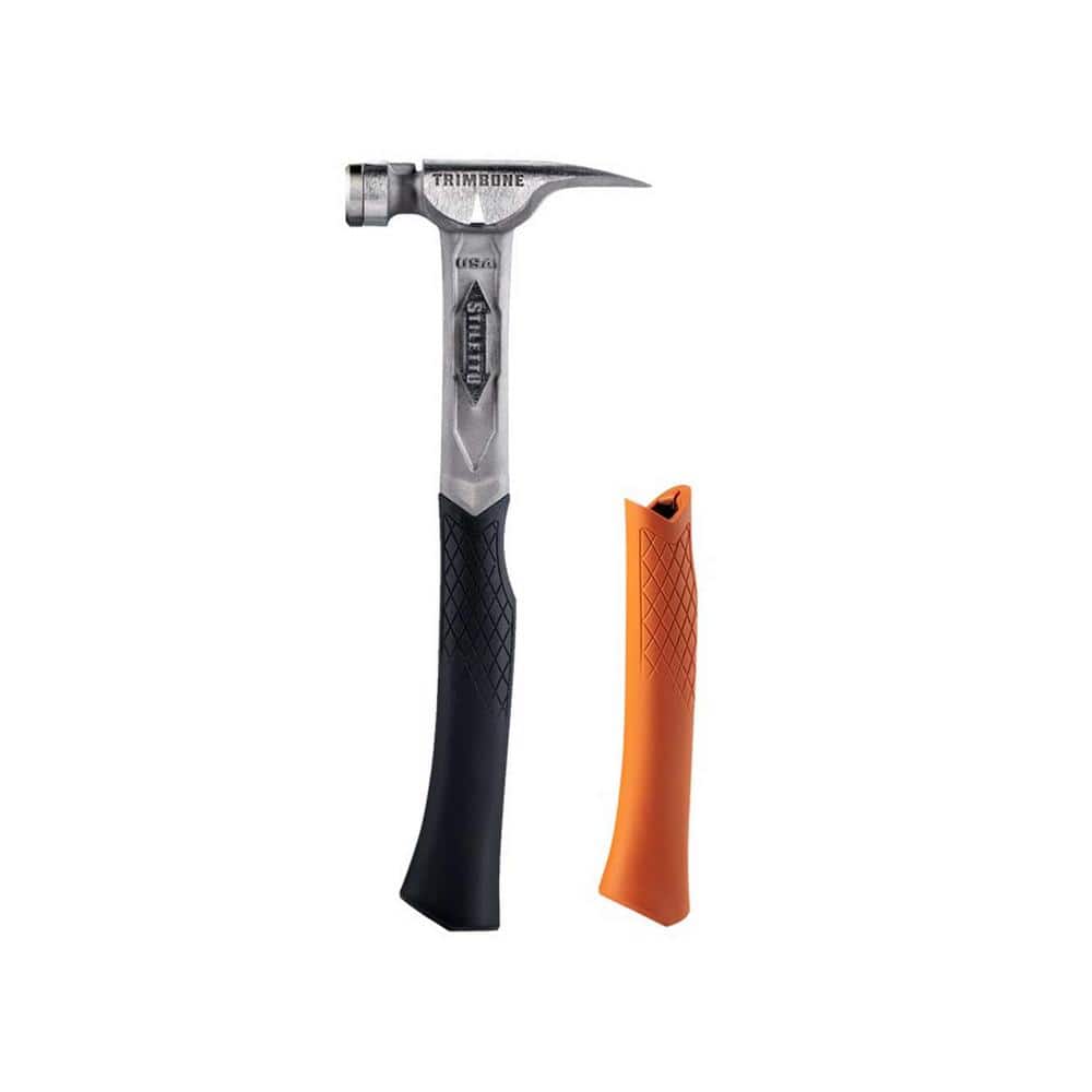 Stiletto TRIMBONE Titanium Smooth Face with Curved Handle with TRIMBONE Orange Replacement Grip