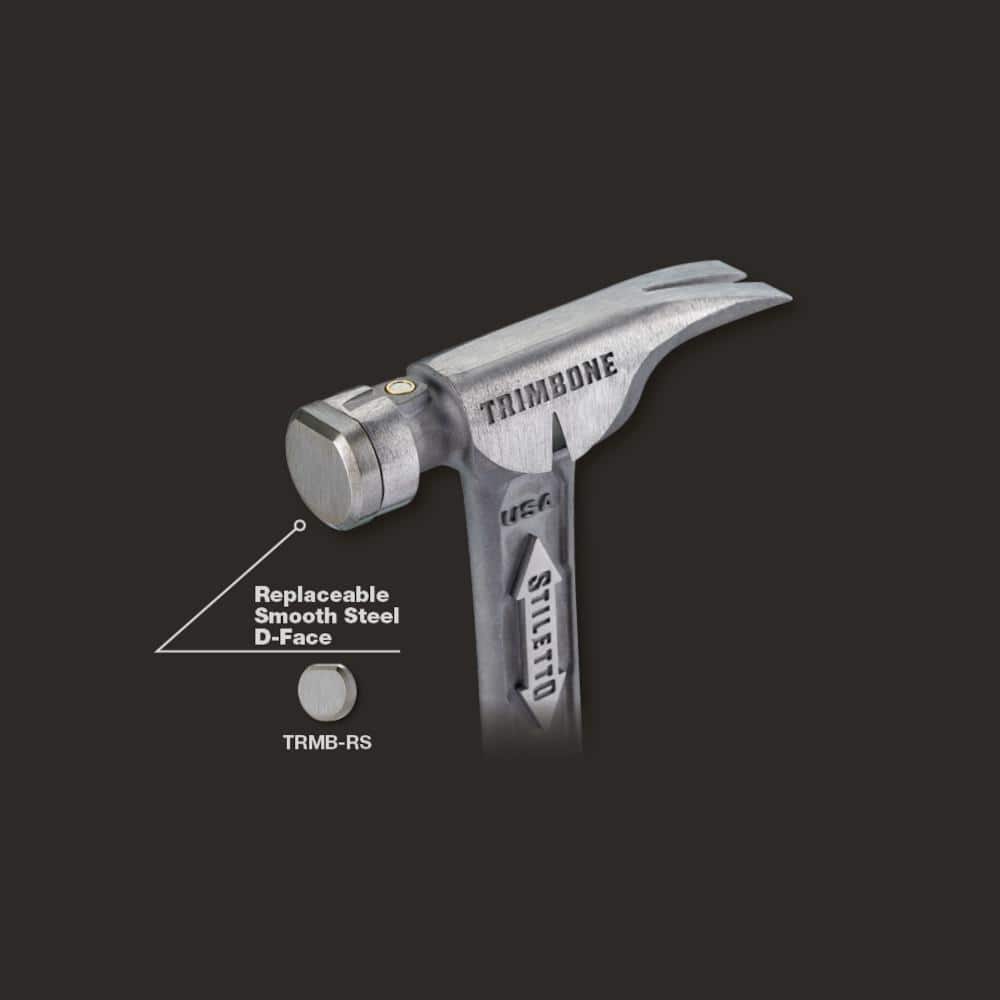 Stiletto TRIMBONE Titanium Smooth Face with Curved Handle with TRIMBONE Orange Replacement Grip