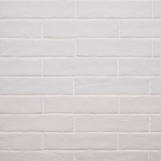 MSI Capella White Brick 2-1/3 in. x 10 in. Matte Porcelain Floor and Wall Tile (5.17 sq. ft. / case)