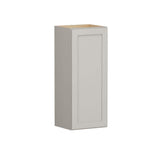 Shaker Full Overlay 15 in. W x 12 in. D x 36 in. H Plywood Assembled Wall Kitchen Cabinet in Stone Gray