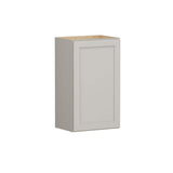 Shaker Full Overlay 18 in. W x 12 in. D x 30 in. H Plywood Assembled Wall Kitchen Cabinet in Stone Gray
