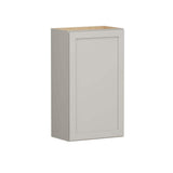 Shaker Full Overlay 21 in. W x 12 in. D x 36 in. H Plywood Assembled Wall Kitchen Cabinet in Stone Gray
