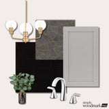 Shaker Full Overlay 27 in. W x 12 in. D x 36 in. H Plywood Assembled Wall Kitchen Cabinet in Stone Gray