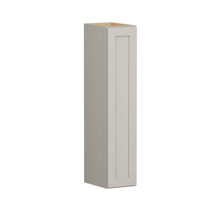 Shaker Full Overlay 9 in. W x 12 in. D x 42 in. H Plywood Assembled Wall Kitchen Cabinet in Stone Gray
