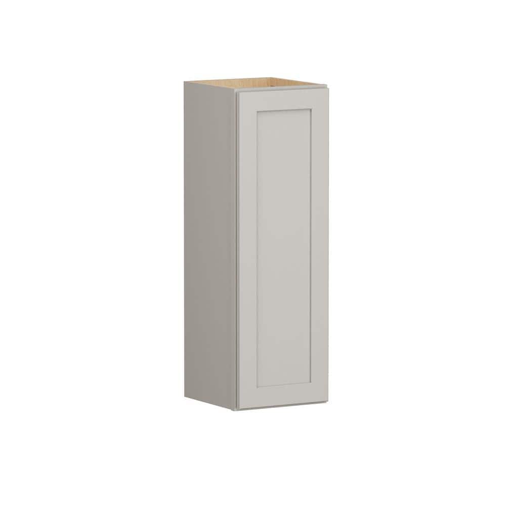 SIMPLY WOODMARK PRO Shaker Full Overlay 12 in. W. x 12 in. D x 36 in. H Plywood Assembled Wall Kitchen Cabinet in Stone Gray