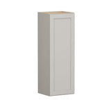 SIMPLY WOODMARK PRO Shaker Full Overlay 15 in. W x 12 in. D x 42 in. H Plywood Assembled Wall Kitchen Cabinet in Stone Gray