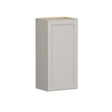 SIMPLY WOODMARK PRO Shaker Full Overlay 18 in. W x 12 in. D x 36 in. H Plywood Assembled Wall Kitchen Cabinet in Stone Gray