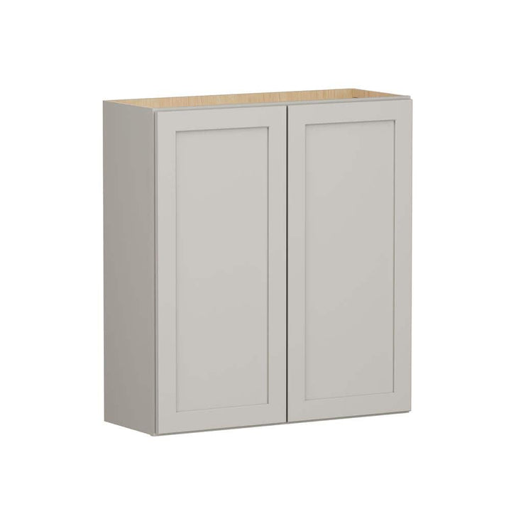 SIMPLY WOODMARK PRO Shaker Full Overlay 33 in. W x 12 in. D x 36 in. H Plywood Assembled Wall Kitchen Cabinet in Stone Gray