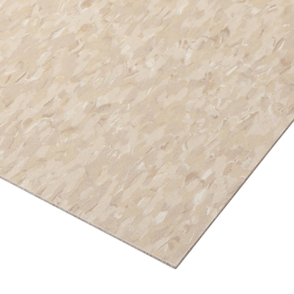 Armstrong Civic Square VCT 12 in. x 12 in. Stone Tan Commercial Vinyl Tile (45 sq. ft. / case)