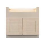 LIFEART CABINETRY Lancaster Stone Wash Plywood Shaker Stock Assembled Farm Sink Base Kitchen Cabinet 36 in. W. x 34.5 in. H x 24 in. D