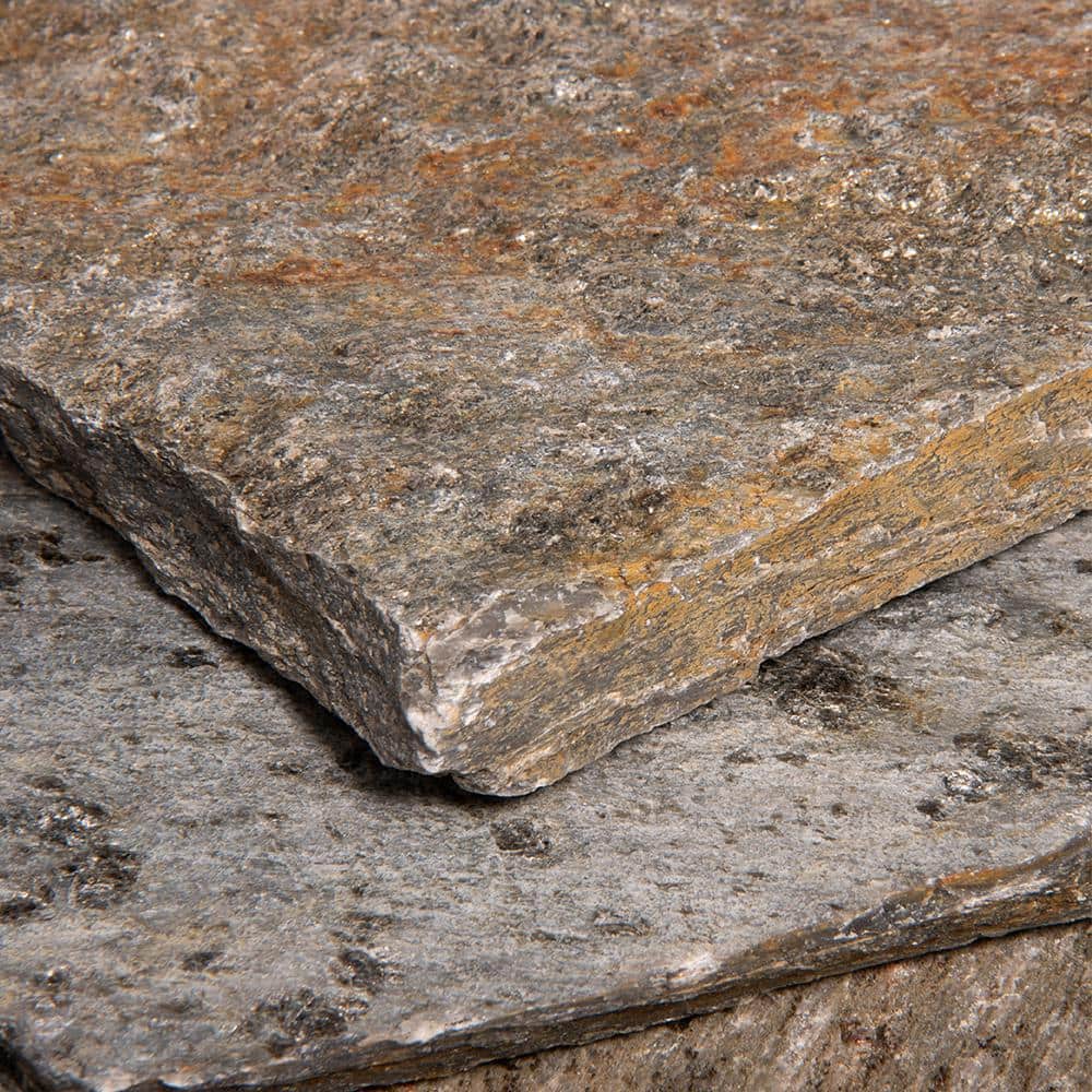 Southwest Boulder & Stone 16 in. x 12 in. x 2 in. 120 sq. ft. Storm Mountain Natural Flagstone for Landscape, Gardens and Pathways
