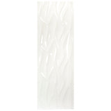 Billowy Clouds White 12x36 Polished Ceramic Wall Tile - Lux Tile