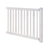 WamBam Fence Sturbridge Vinyl Yard and Pool Fence w/Post and No Dig Steel Pipe Anchor Kit 4 ft. H x 6 ft. W