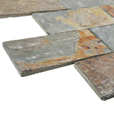 Merola Tile Crag Subway Sunset 11-3/4 in. x 11-3/4 in. x 10 mm Slate Mosaic Tile