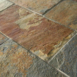 Merola Tile Crag Subway Sunset 11-3/4 in. x 11-3/4 in. x 10 mm Slate Mosaic Tile