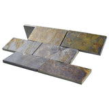 Merola Tile Crag Subway Sunset 11-3/4 in. x 11-3/4 in. x 10 mm Slate Mosaic Tile