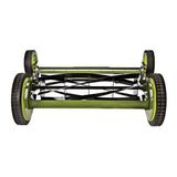 Sun Joe Mow Joe 18 in. Manual Push Walk Behind Reel Mower with Catcher