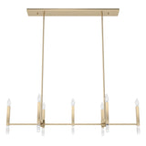 Hunter Sunjai 7-Light Alturas Gold Candlestick Linear Chandelier