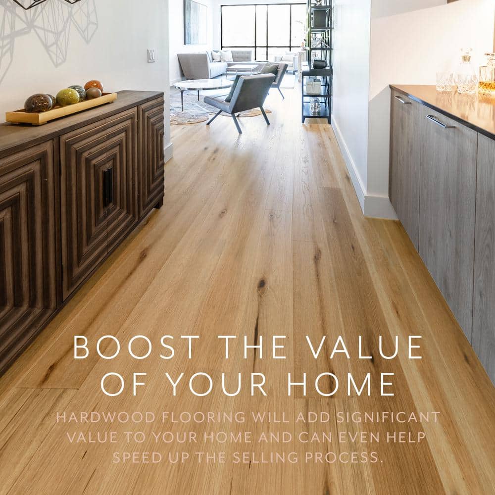 ASPEN FLOORING Sunlight White Oak 1/2 in. T x 7.5 in. W Water Resistant Engineered Hardwood Flooring (31.09 sqft/case)
