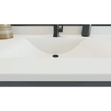 Swan Contour 43 in. W x 22 in. D Solid Surface Vanity Top with Integral Sink in White