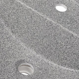 Swan Contour 43 in. W x 22 in. D Solid Surface Vanity Top with Integral Sink in Gray Granite