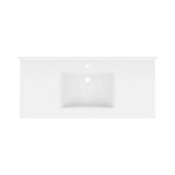 Swan Contour 49 in. W x 22 in. D Solid Surface Vanity Top with Integral Sink in White