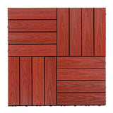 NewTechWood UltraShield Naturale 1 ft. x 1 ft. Quick Deck Outdoor Composite Deck Tile Sample in Swedish Red