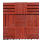 NewTechWood UltraShield Naturale 1 ft. x 1 ft. Quick Deck Outdoor Composite Deck Tile Sample in Swedish Red