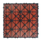 NewTechWood UltraShield Naturale 1 ft. x 1 ft. Quick Deck Outdoor Composite Deck Tile Sample in Swedish Red